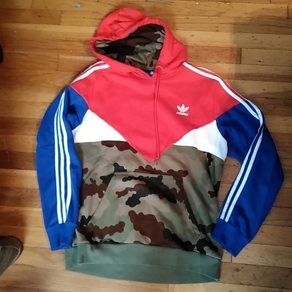 adidas camo block hoodie